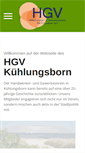 Mobile Screenshot of hgv-kuehlungsborn.de